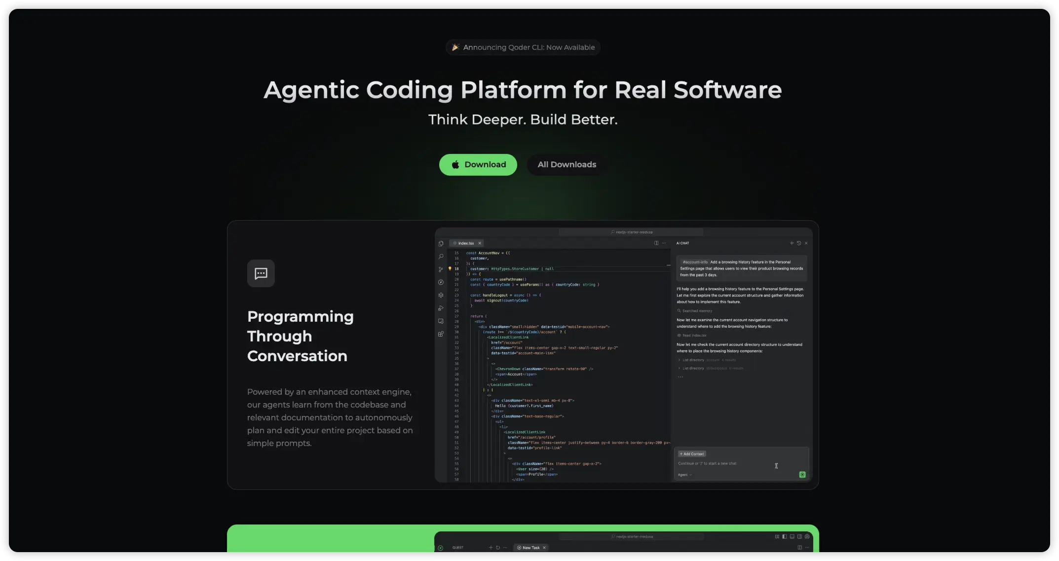 Qoder官网预览图