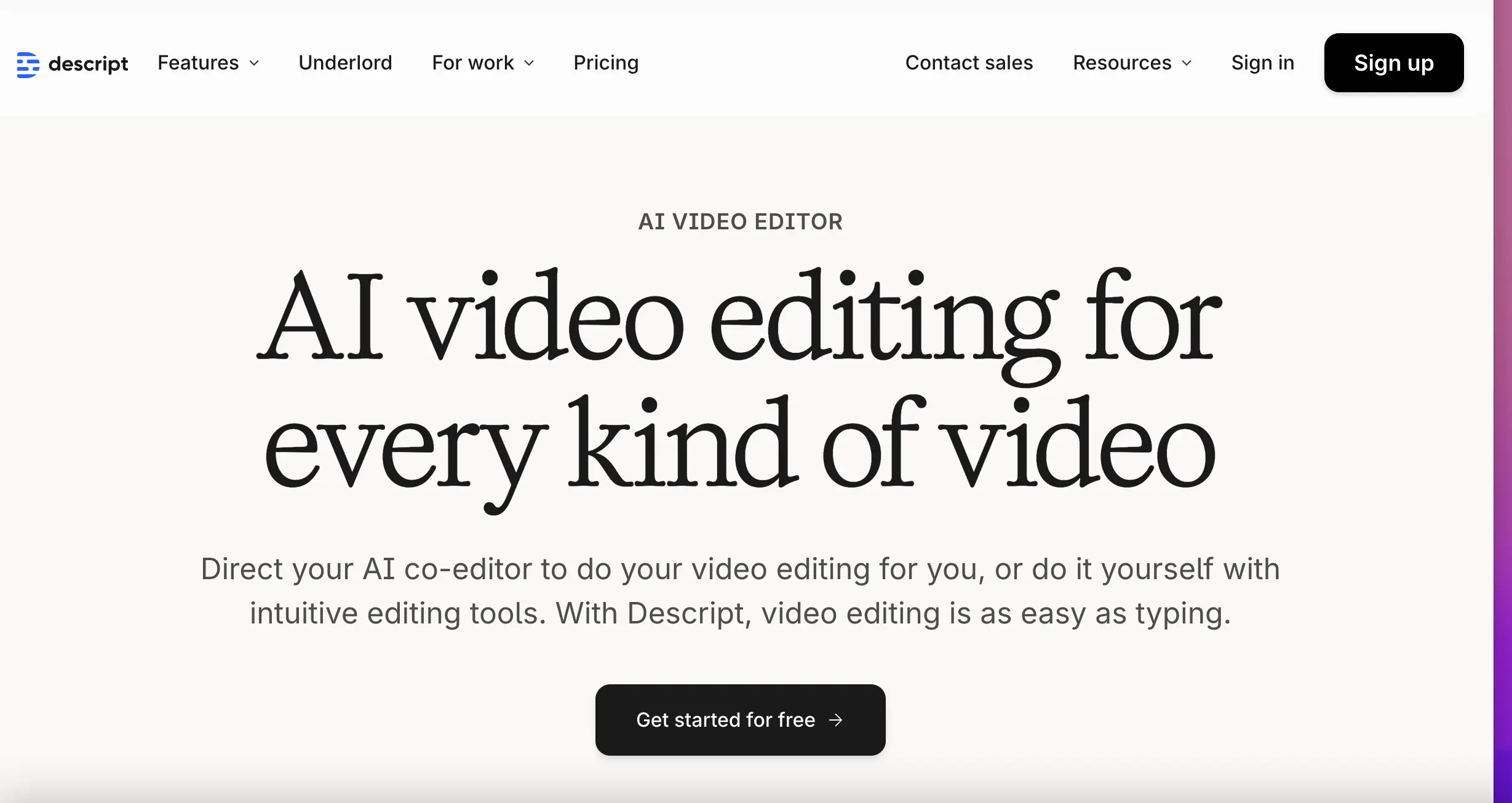 Descript功能预览图