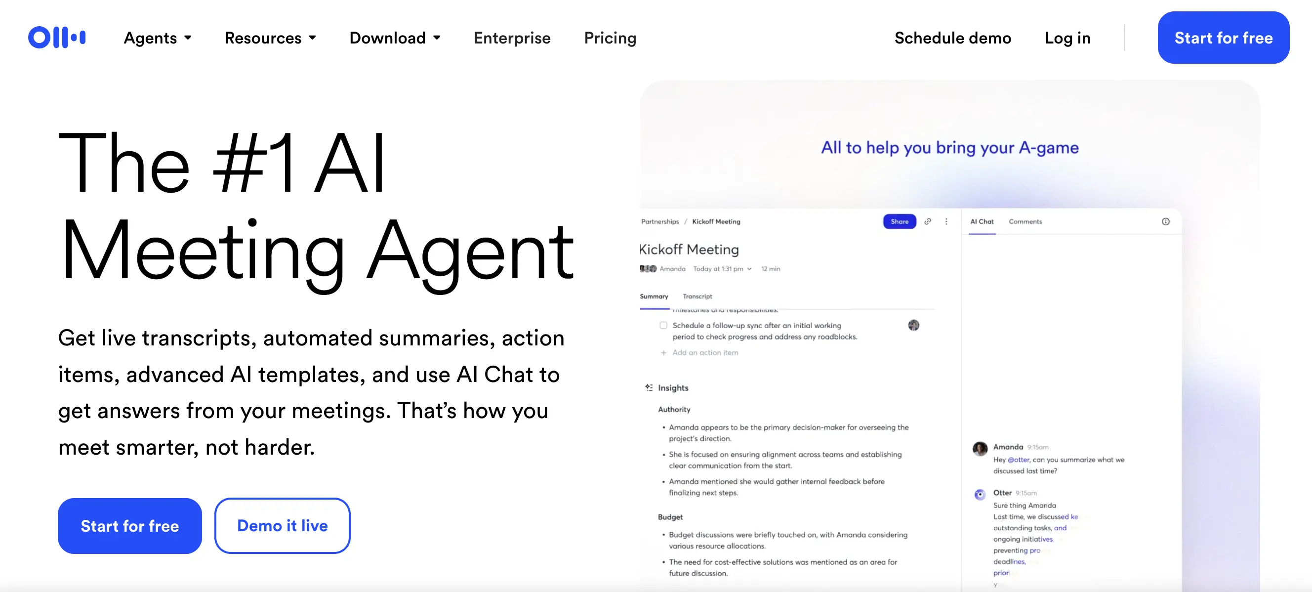 Otter.ai功能预览图