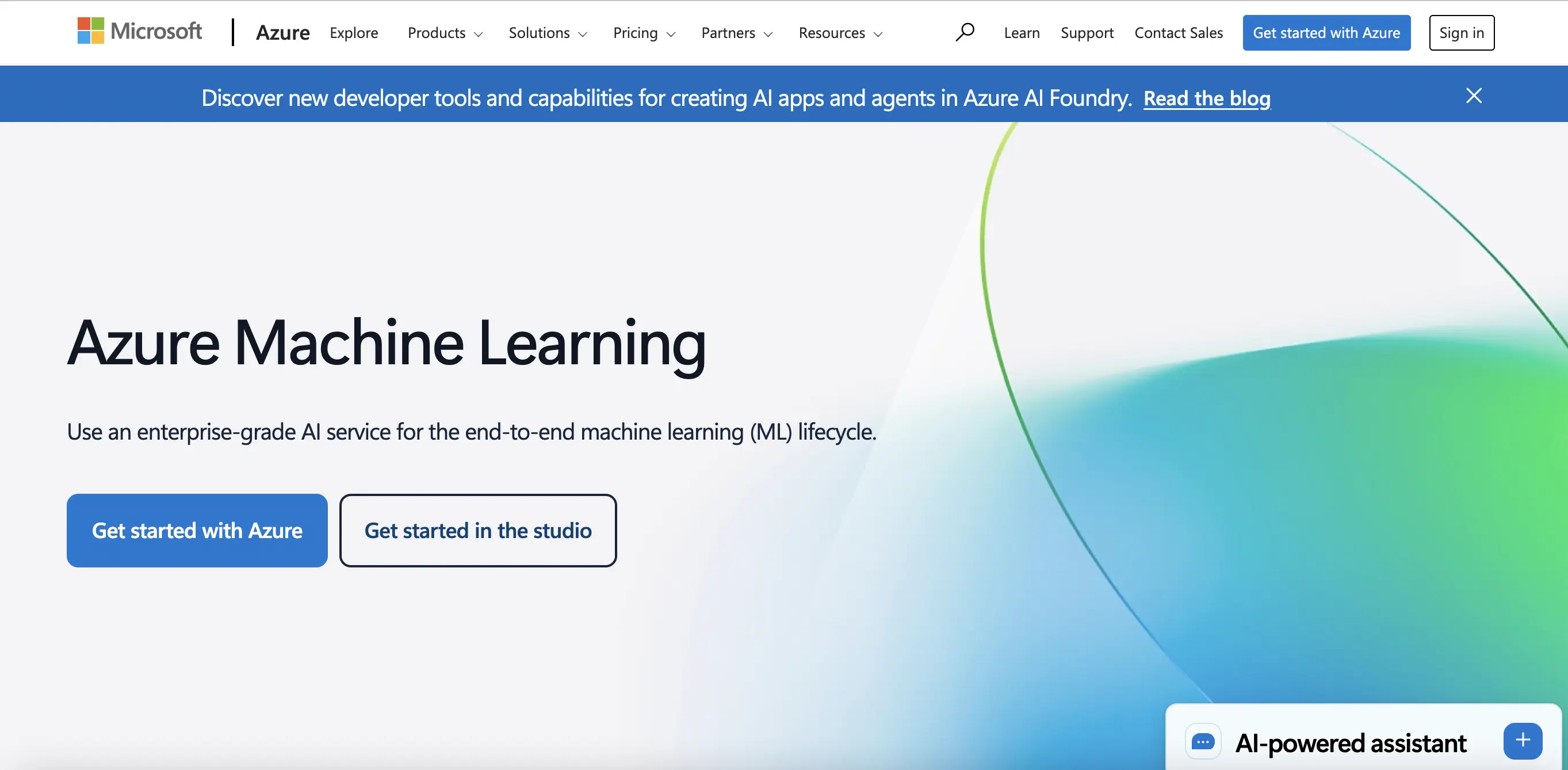 Azure Machine Learning功能预览图